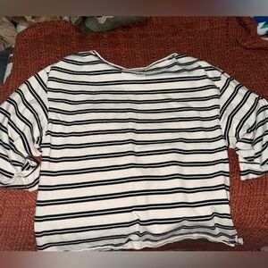 We The Free Monochrome Striped Top